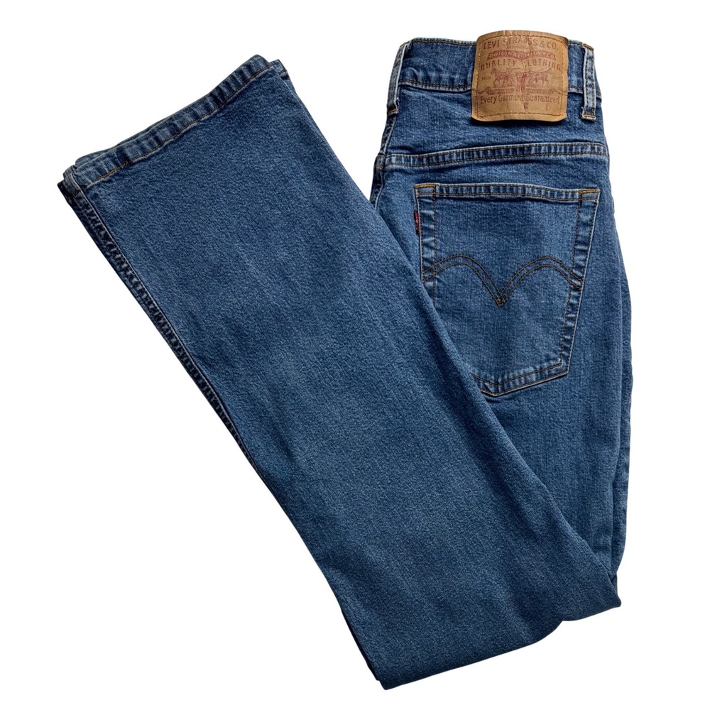 Vintage Y2K Levis 515 Bootcut Jeans Womens 8M Medium Wash Blue Denim‎ Stretch